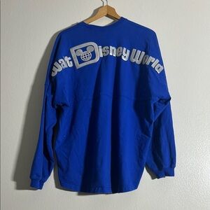 Spirit Jersey Walt Disney World Blue Long Sleeve with Silver Logo